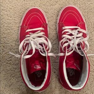 RED🛑 SK8 high Vans